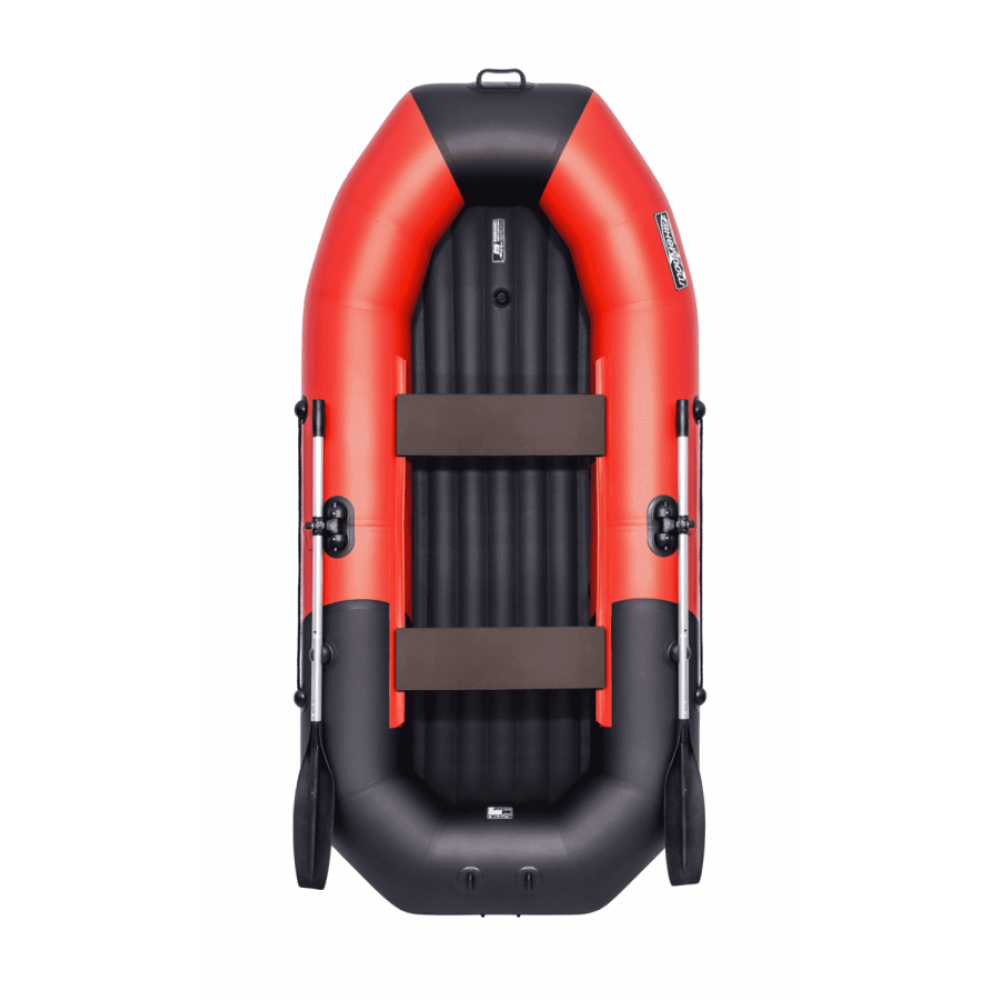 Гребная лодка ПВХ ТАЙМЕНЬ N-270 НД красно-чёрный