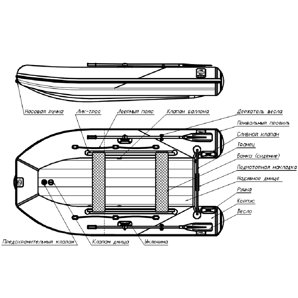 Лодка ПВХ ФРЕГАТ 310 Air НДНД