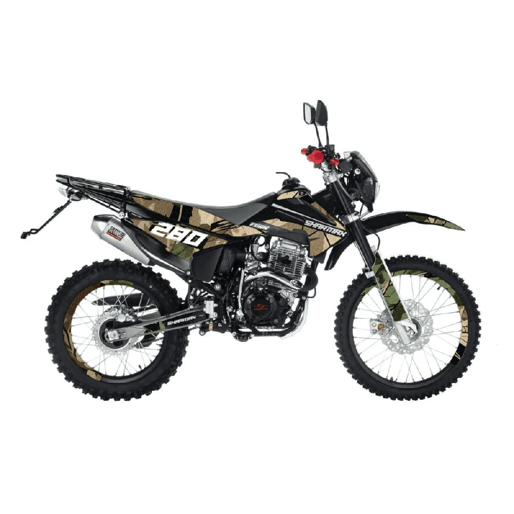 Мотоцикл кроссовый эндуро SHARMAX Sport 280 V23 (камуфляж)