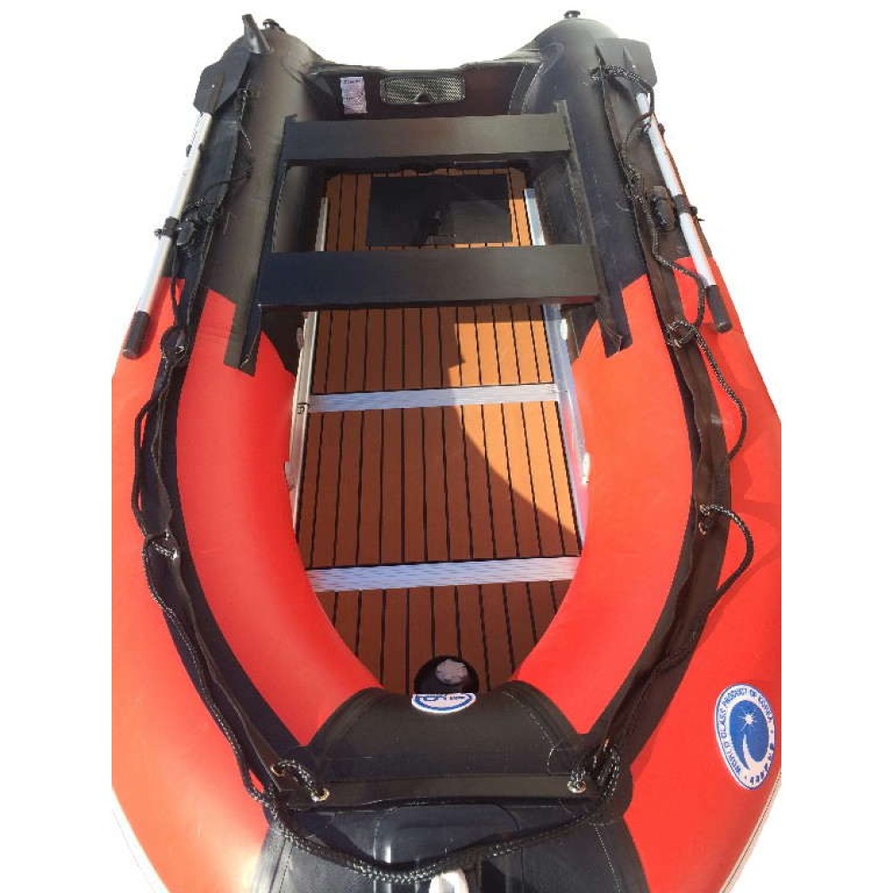 Лодка ПВХ STORMLINE Flexiteek 310 (черно-зеленая/красно-черная)