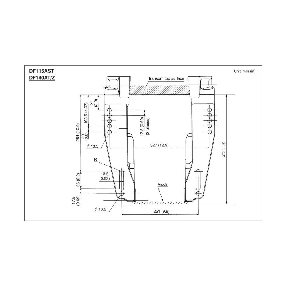 4х-тактный лодочный мотор SUZUKI DF 140 ATL