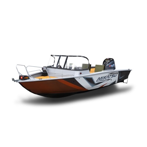 Комплект Алюминиевая лодка (катер) Mikatsu (Микатсу) 570 (Z43) Premium + мотор Mikatsu MF115FEL-T EFI