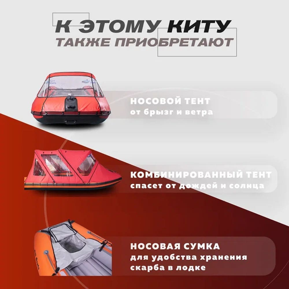 Лодка ПВХ KITT BOATS 430 НДНД с фальшбортом
