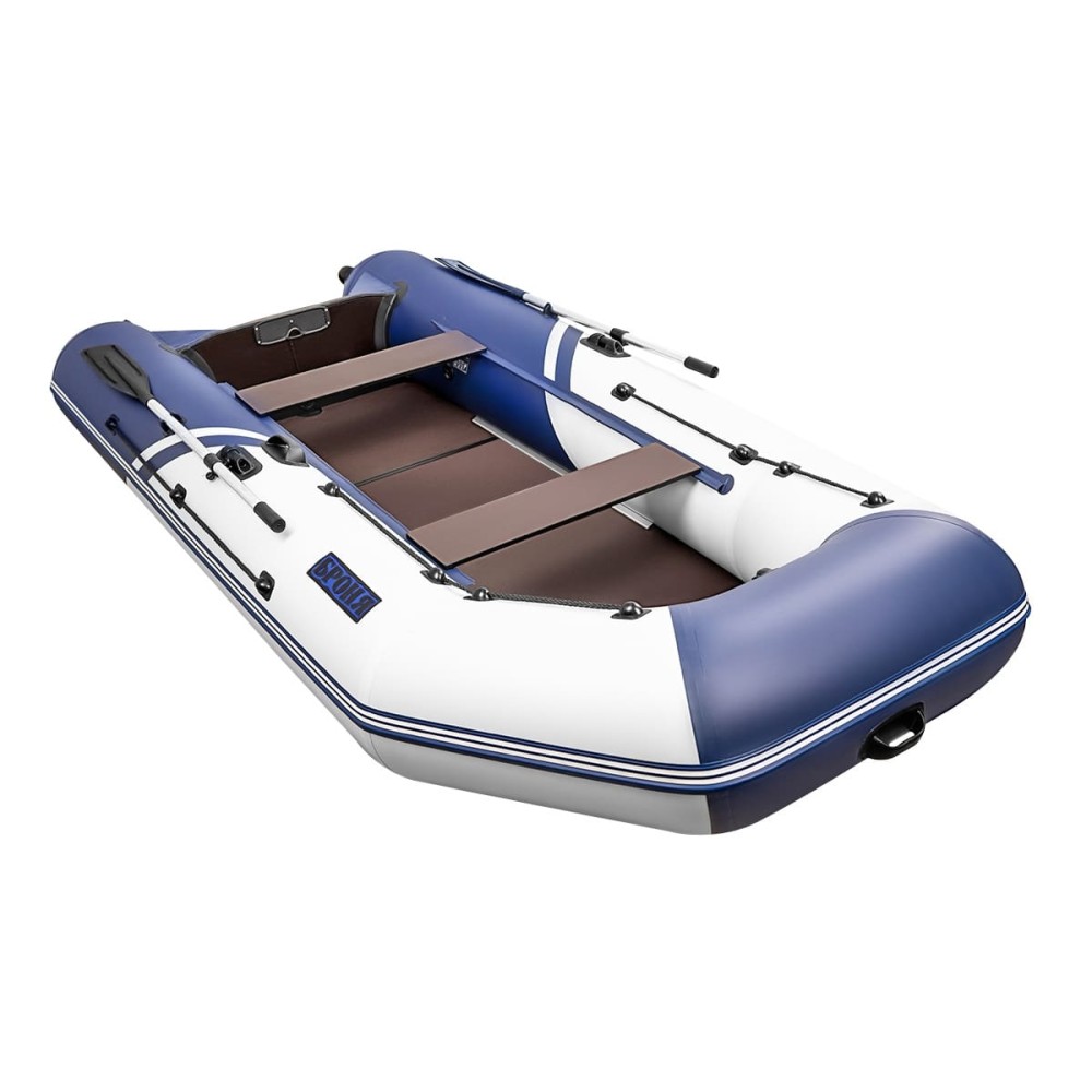Лодка ПВХ БРОНЯ 340 СК Белый - синий