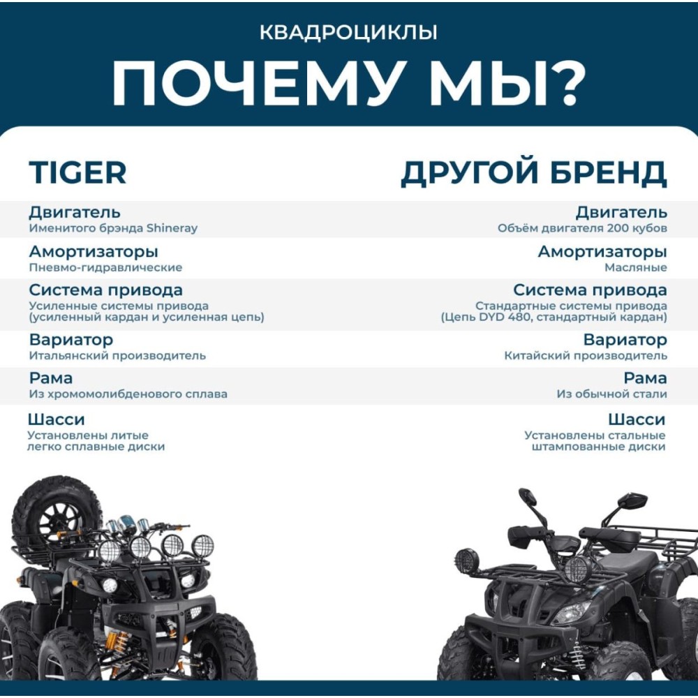 Квадроцикл TIGER Max Grade 300