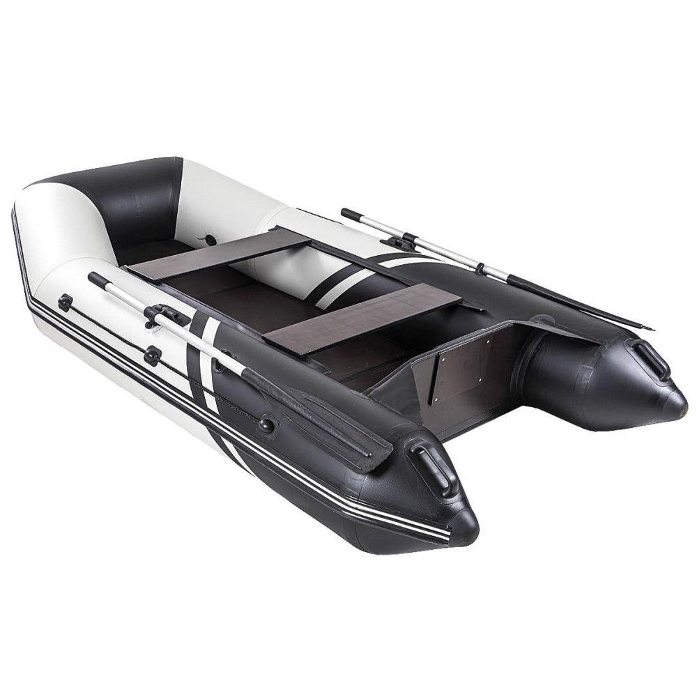 Лодка ПВХ БРОНЯ 280 Белый - чёрный