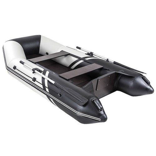 Лодка ПВХ БРОНЯ 280 Белый - чёрный