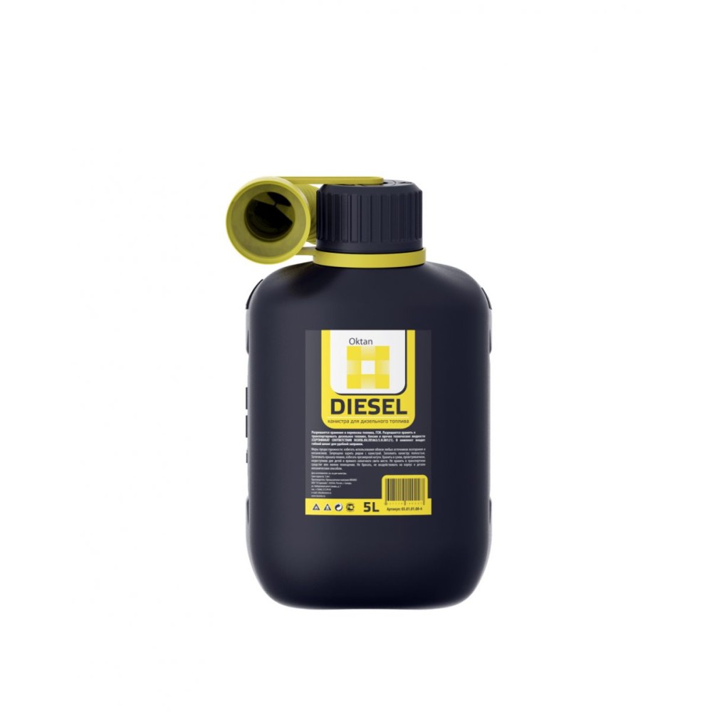 Канистра ГСМ Oktan, 5л (Черный)