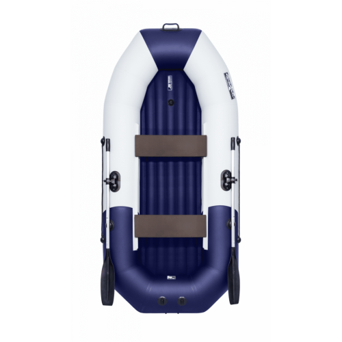 Гребная лодка ПВХ ТАЙМЕНЬ N-270 НД серый-синий