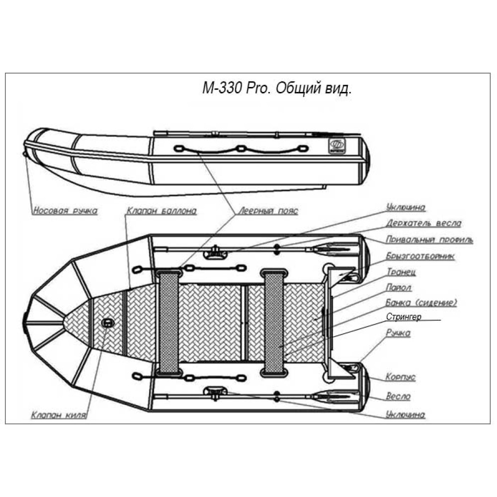 Лодка ПВХ ФРЕГАТ 330 Pro