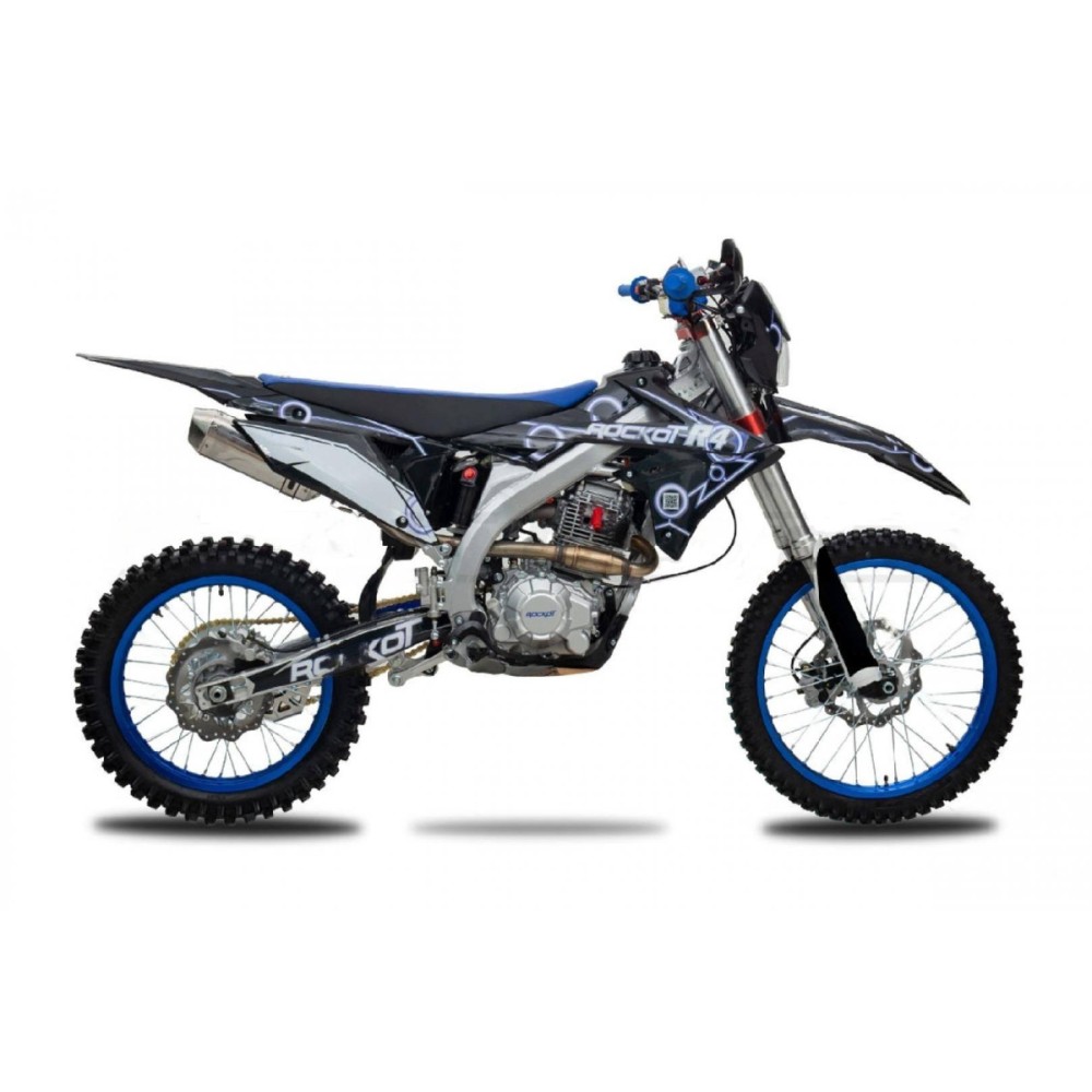 Мотоцикл кроссовый эндуро ROCKOT R4-250 Blue Trone 21/18 172FMM (2021 г.)