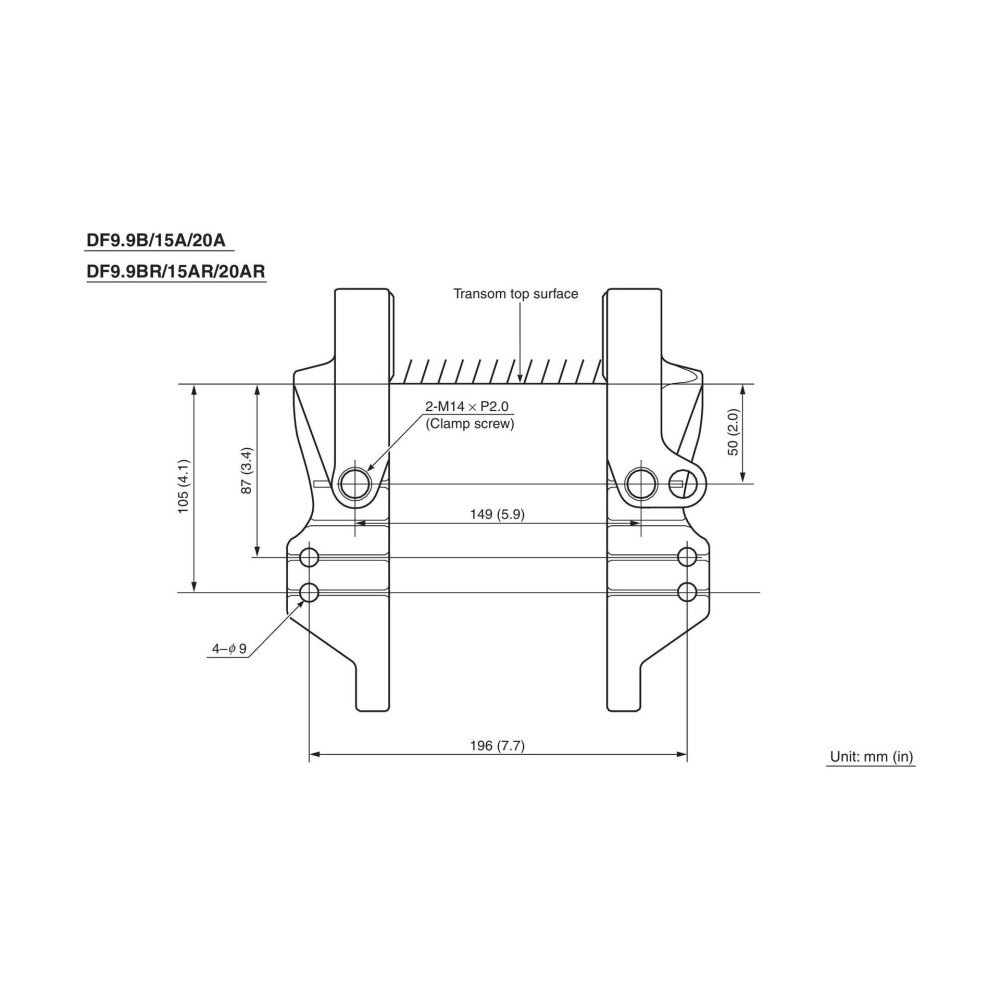 4х-тактный лодочный мотор SUZUKI DF9.9BS