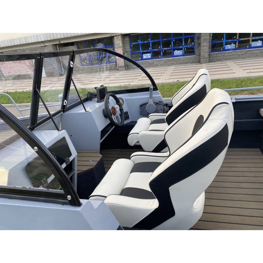 Комплект Алюминиевая лодка (катер) Mikatsu (Микатсу) 470 (Z43) Sport + мотор Yamaha F60FETL