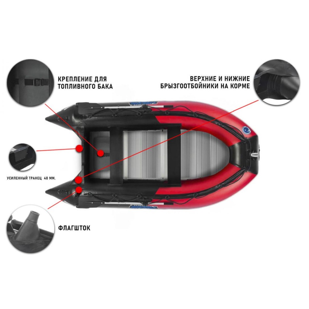 Лодка ПВХ STORMLINE Adventure Standard Aluminium 430 (2024)