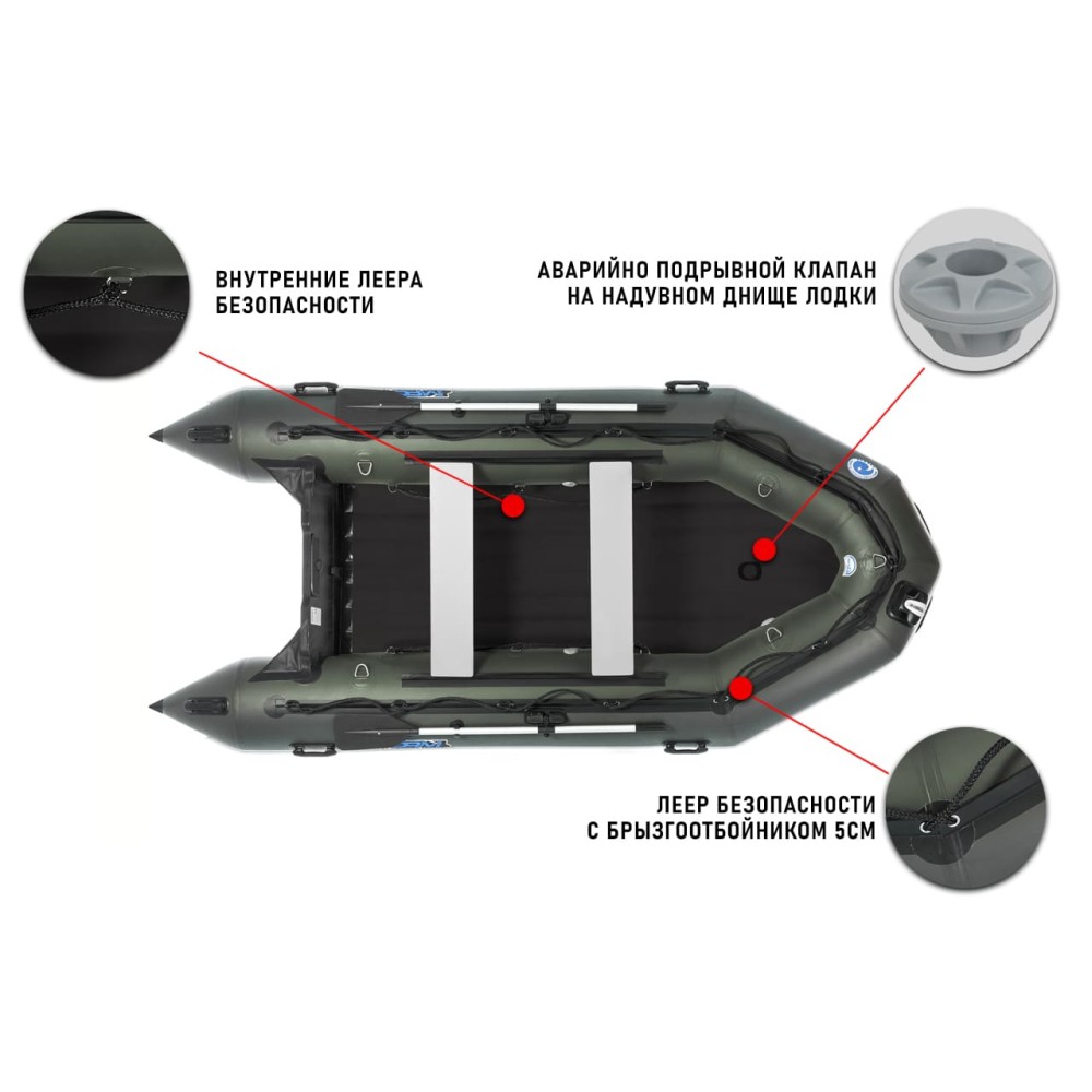 Лодка ПВХ STORMLINE Heavy Duty Air Lite 500 (2024)