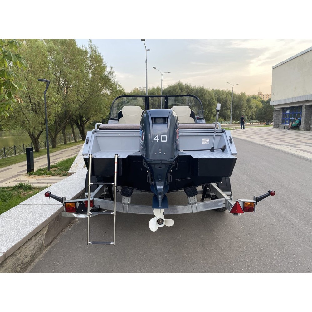 Комплект Алюминиевая лодка (катер) Mikatsu (Микатсу) 470 (Z43) Sport + мотор Mercury ME F60 ELPT EFI