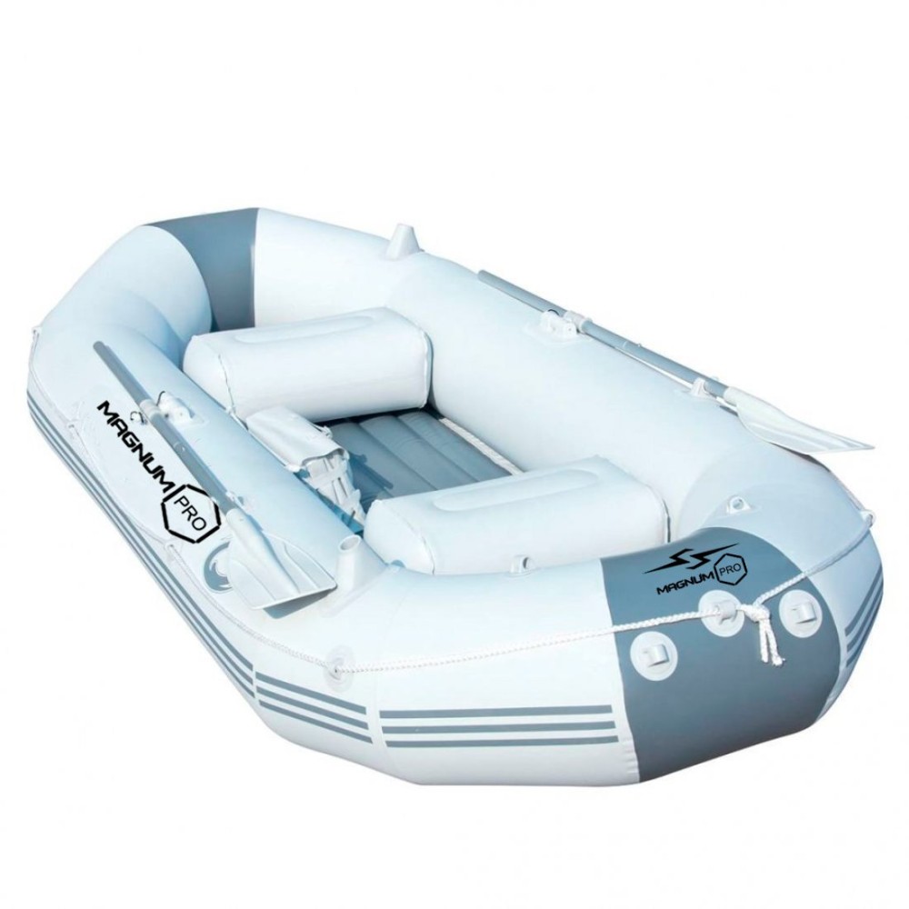 Гребная лодка ПВХ MAGNUM PRO 300 (Зеленая) гребная, с возможностью установки транца (2024)