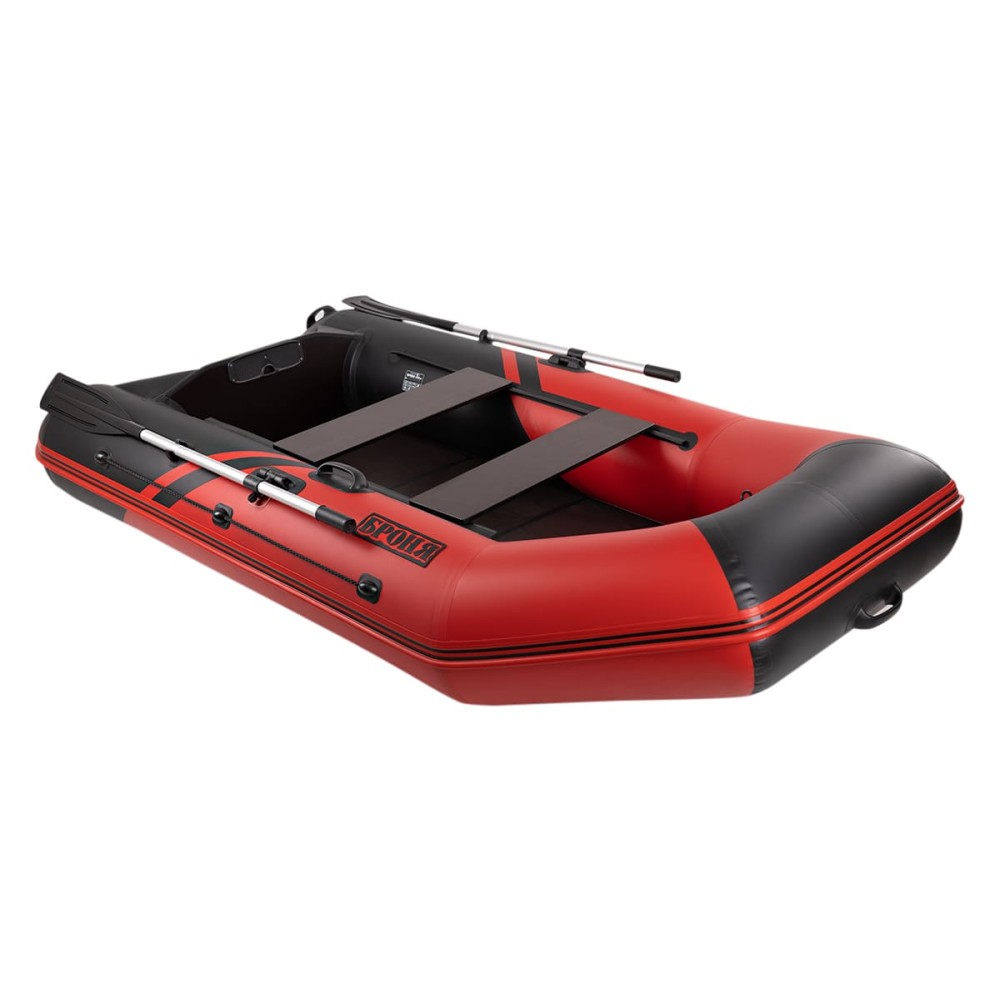 Лодка ПВХ БРОНЯ 280 СК Красный - чёрный
