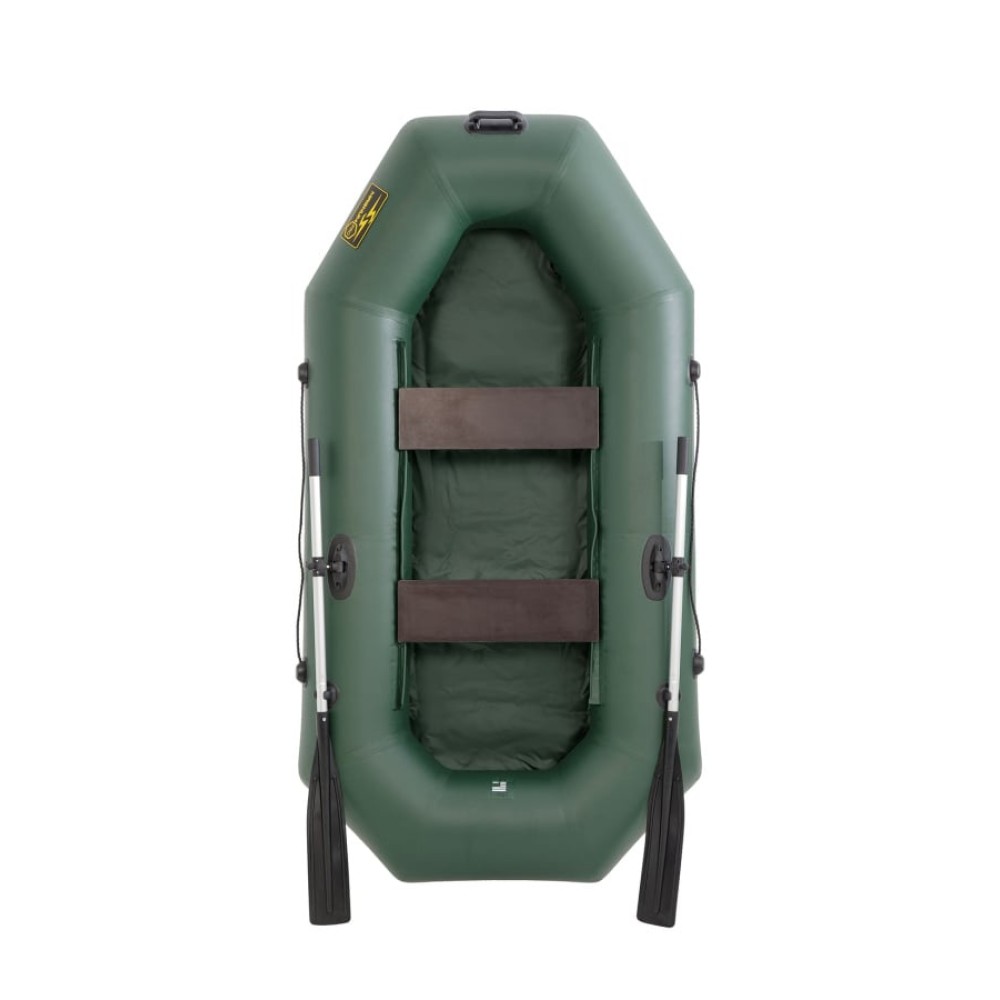 Гребная лодка ПВХ MAGNUM PRO 300 (Зеленая) гребная, с возможностью установки транца (2024)