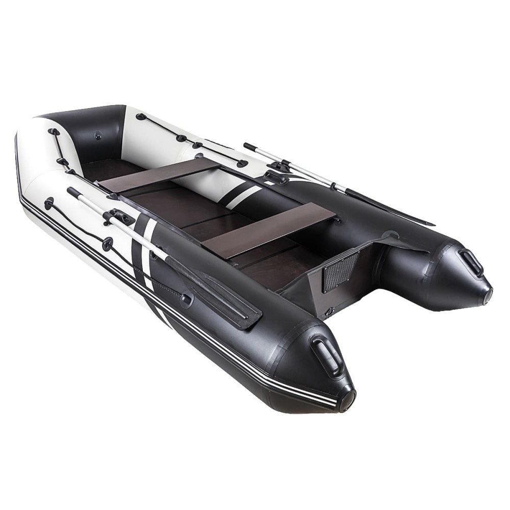 Лодка ПВХ БРОНЯ 320 С Белый - чёрный