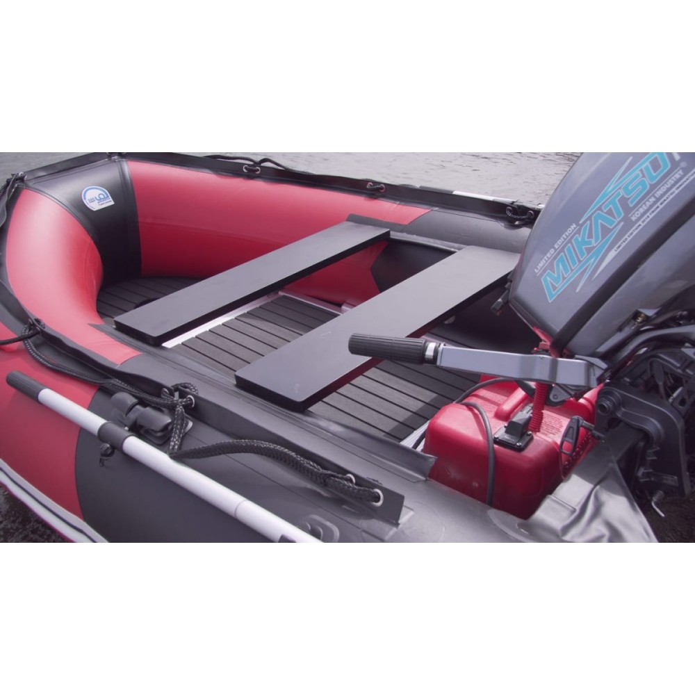 Лодка ПВХ STORMLINE Flexiteek 340 (черно-зеленая/красно-черная)