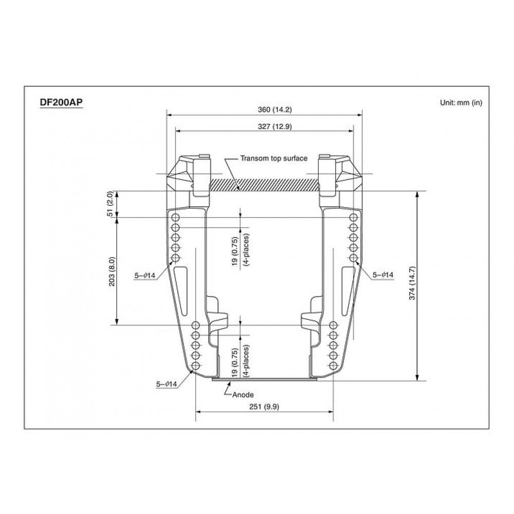 4х-тактный лодочный мотор SUZUKI DF 200 APL