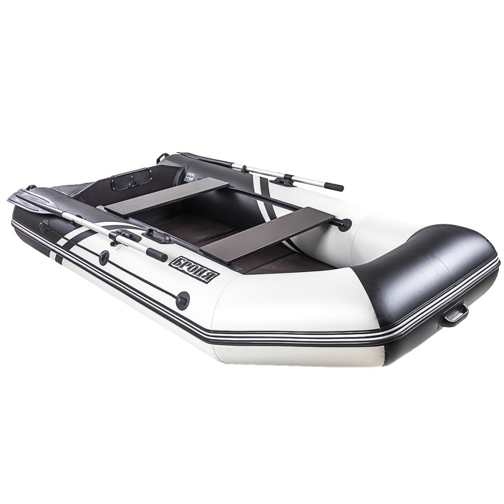 Лодка ПВХ БРОНЯ 280 СК Белый - чёрный