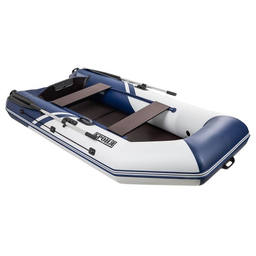 Лодка ПВХ БРОНЯ 280 СК Белый - синий