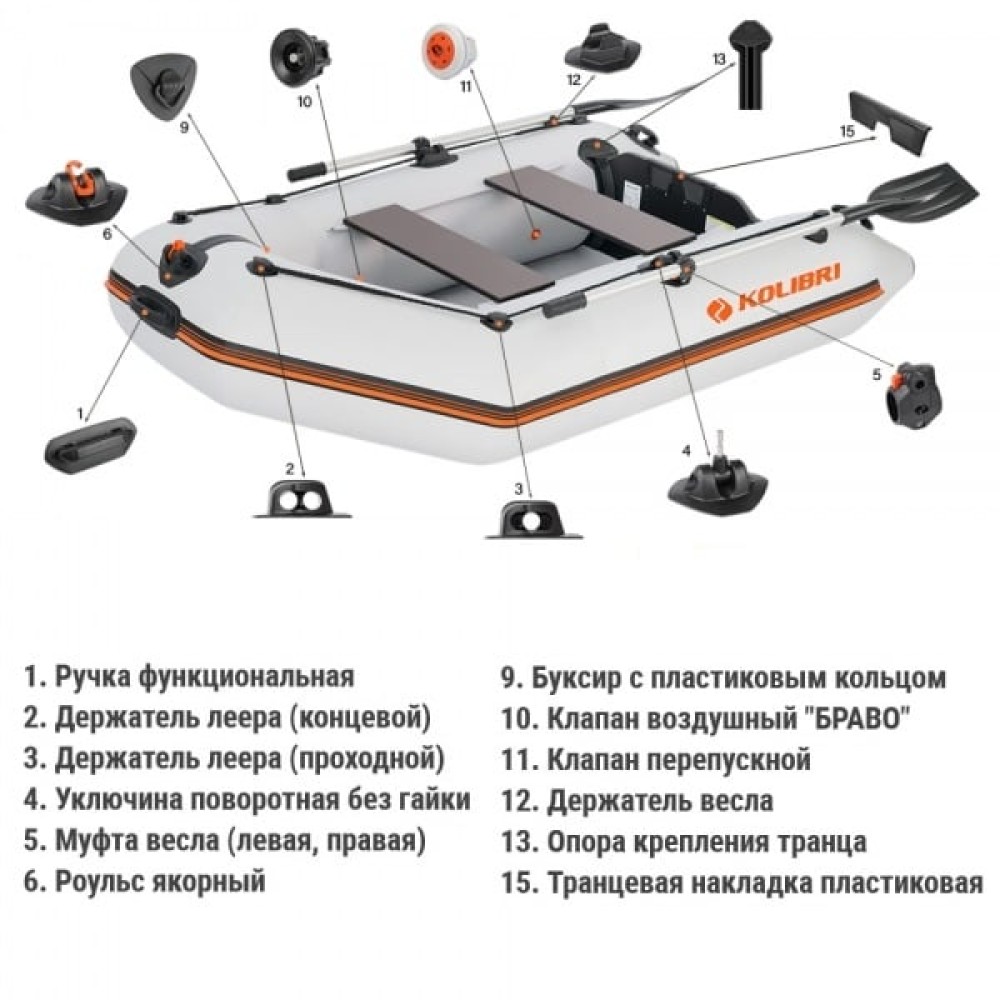 Лодка ПВХ КОЛИБРИ КМ280