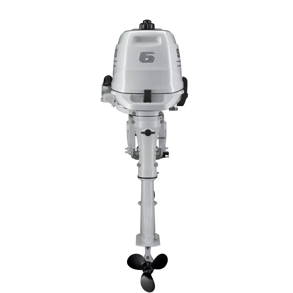 4х-тактный лодочный мотор SUZUKI DF6AS. белый