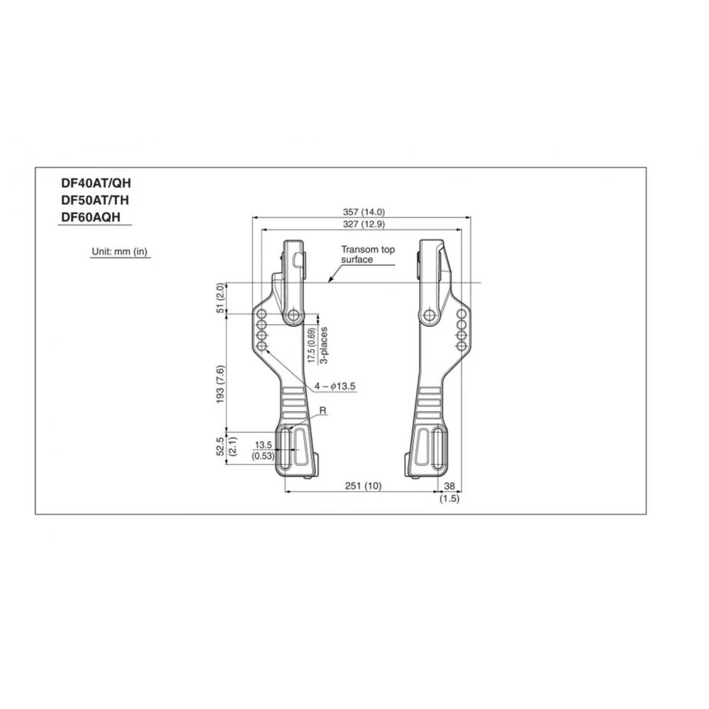 4х-тактный лодочный мотор SUZUKI DF50ATS
