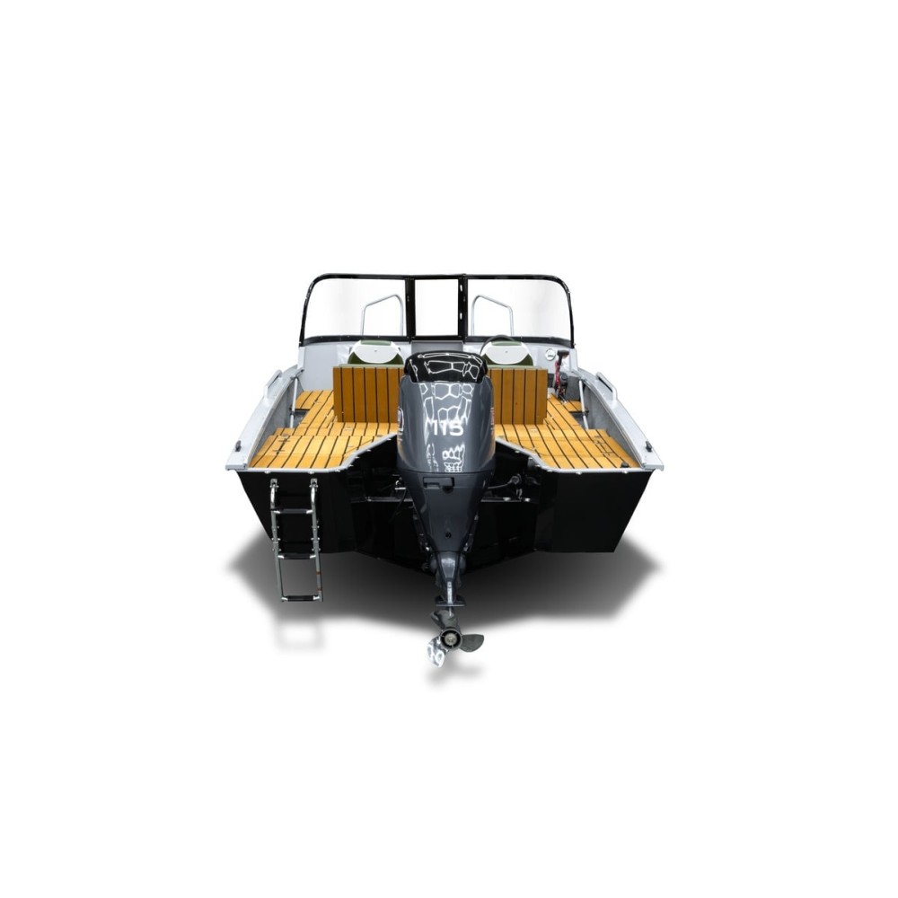 Комплект Алюминиевая лодка (катер) Mikatsu (Микатсу) 570 (Z43) Premium + мотор Hidea HDEF 115 FEL-T EFI