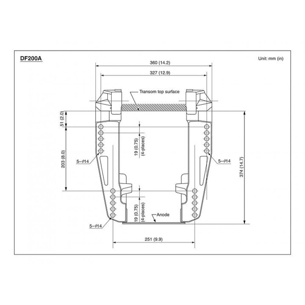 4х-тактный лодочный мотор SUZUKI DF 200 ATX