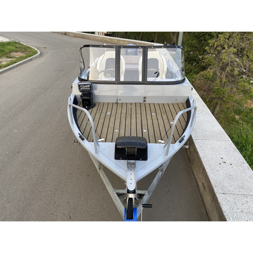 Комплект Алюминиевая лодка (катер) Mikatsu (Микатсу) 470 (Z43) Premium + мотор Hidea HDEF60FUEL-T EFI