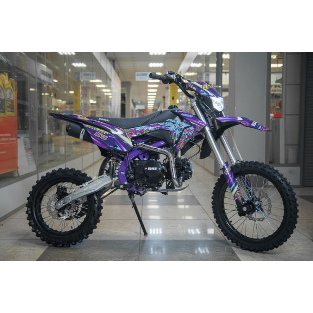 Мотоцикл BSE MX 125 17/14 Purple Dragon PITBIKE