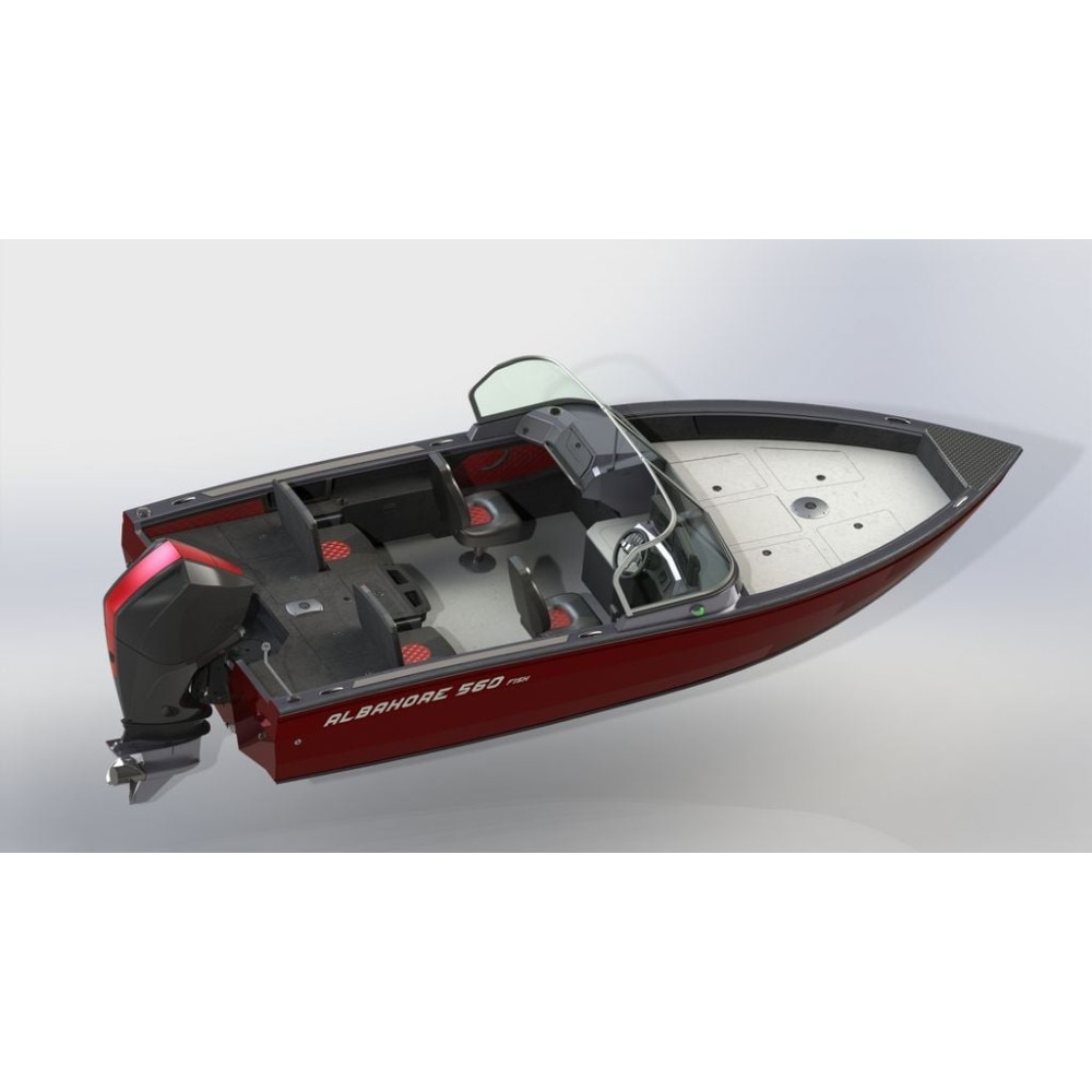 Катер-лодка алюминиевая ALBAKORE 560 Fish