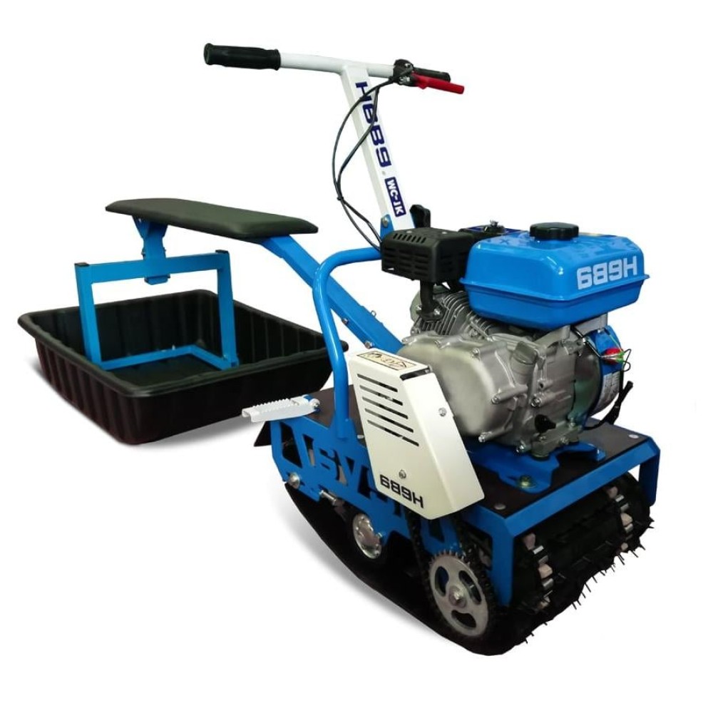 Мотобуксировщик НЕВА МС-1К с санями и сиденьем