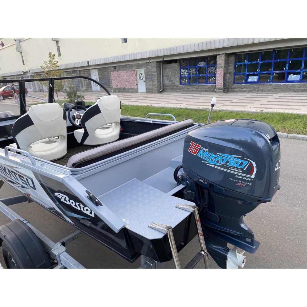 Комплект Алюминиевая лодка (катер) Mikatsu (Микатсу) 470 (Z43) Standard + мотор Hidea HDEF60FUEL-T EFI