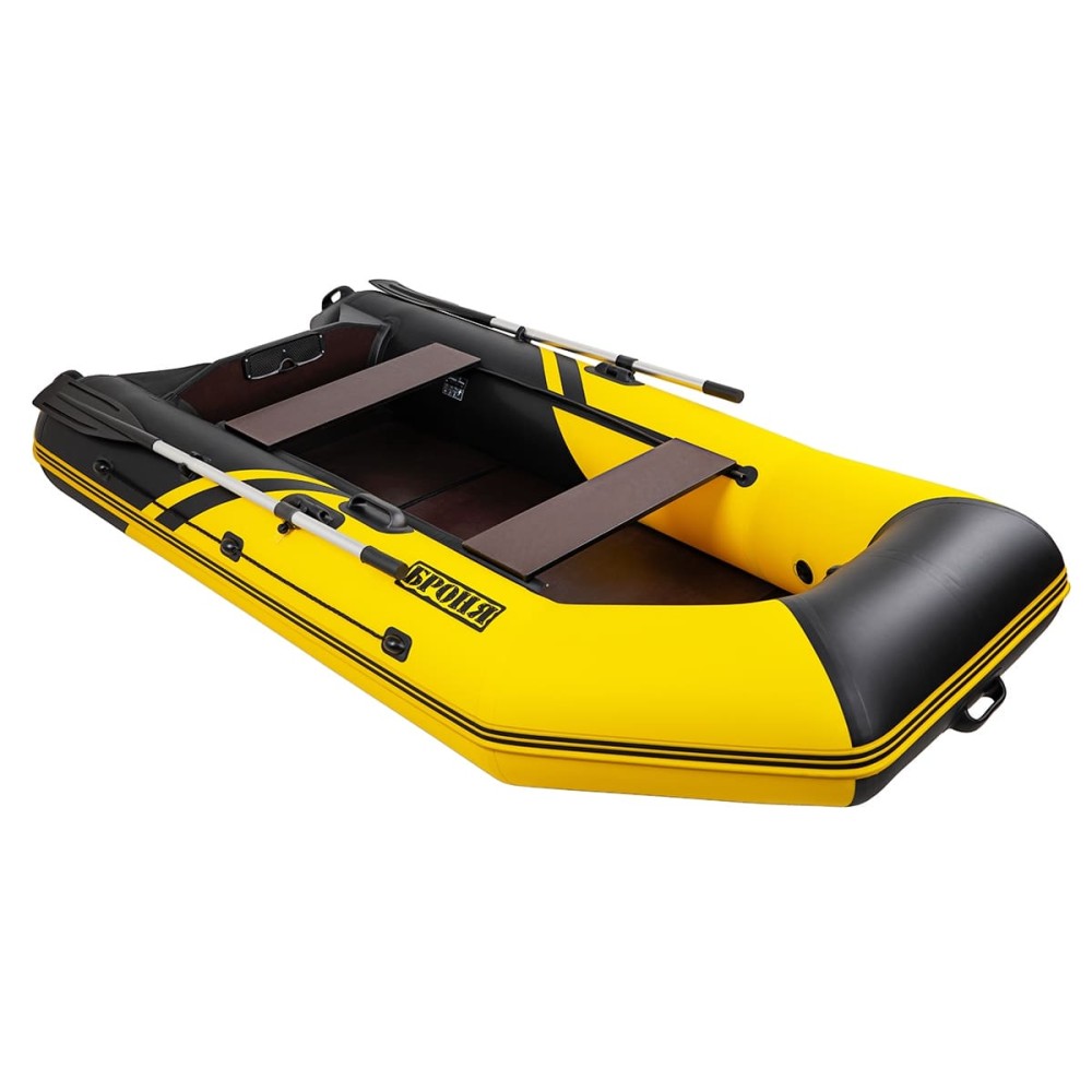 Лодка ПВХ БРОНЯ 280 СК Жёлтый - чёрный
