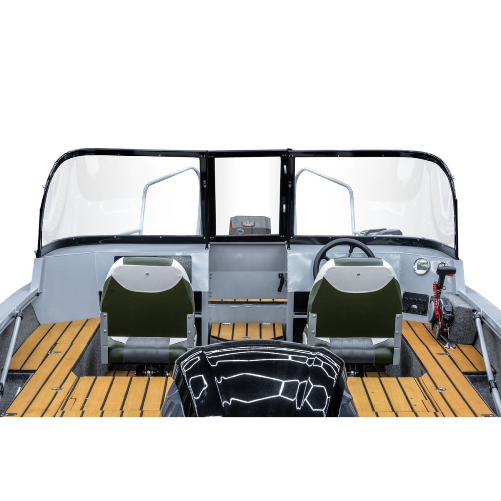 Комплект Алюминиевая лодка (катер) Mikatsu (Микатсу) 570 (Z43) Sport + мотор Hidea HDEF 115 FEL-T EFI