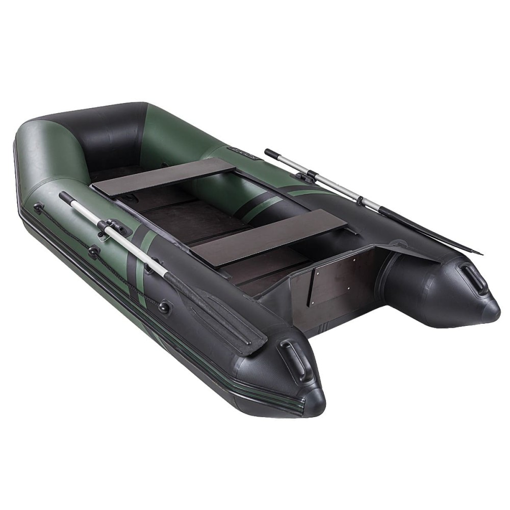 Лодка ПВХ БРОНЯ 280 СК Зелёный - чёрный