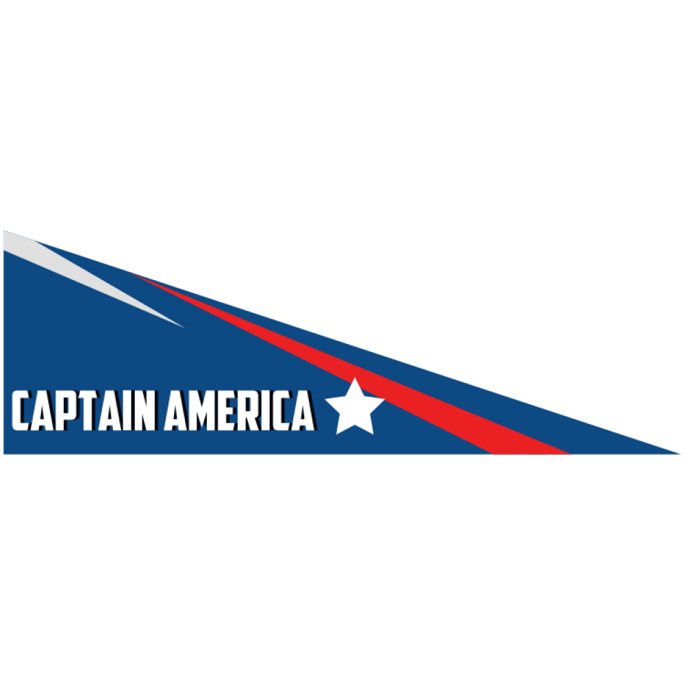 Наклейка для детского электромобиля Капитан Америка
