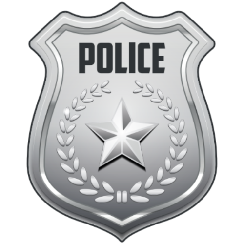 Наклейка для детского электромобиля Полиция