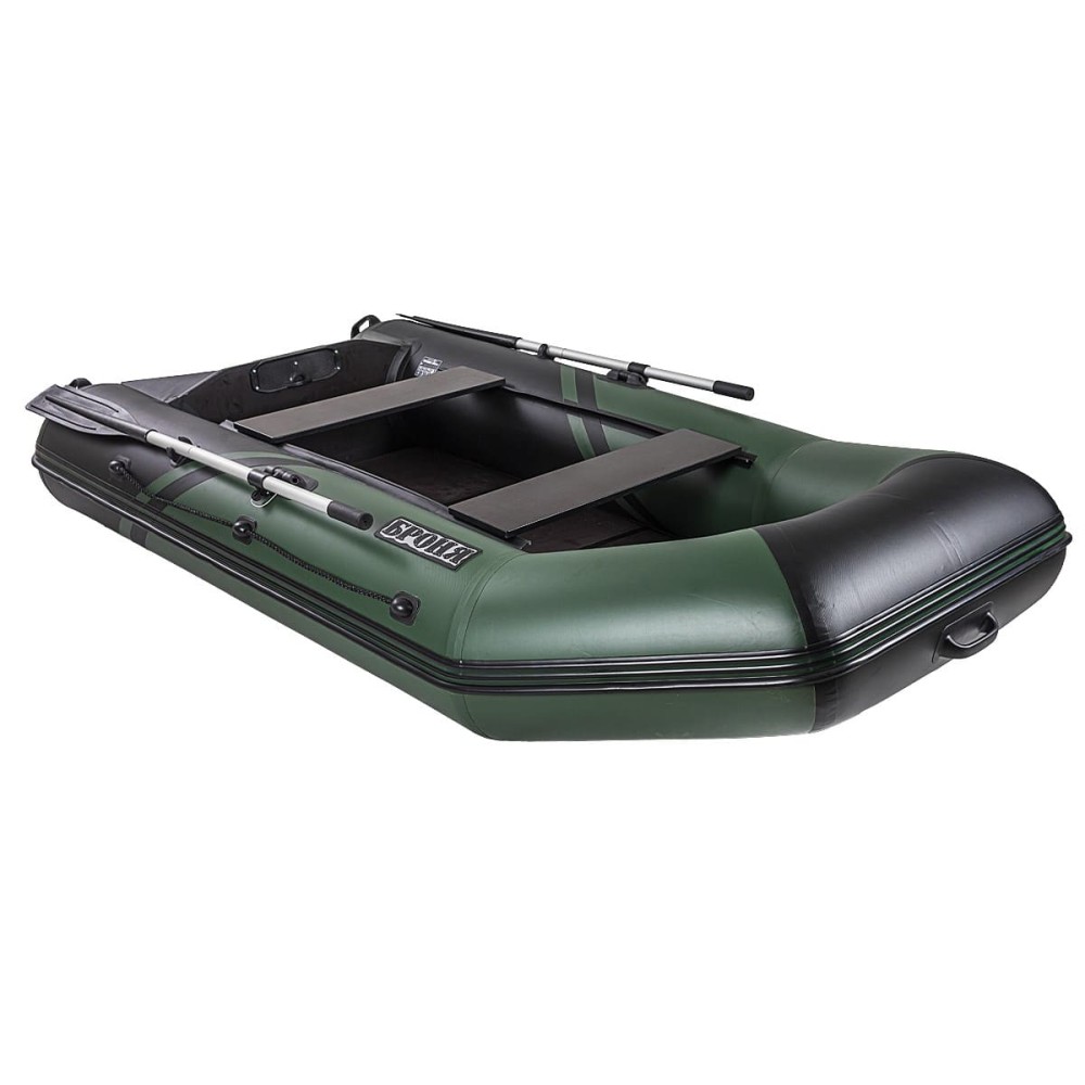 Лодка ПВХ БРОНЯ 280 СК Зелёный - чёрный