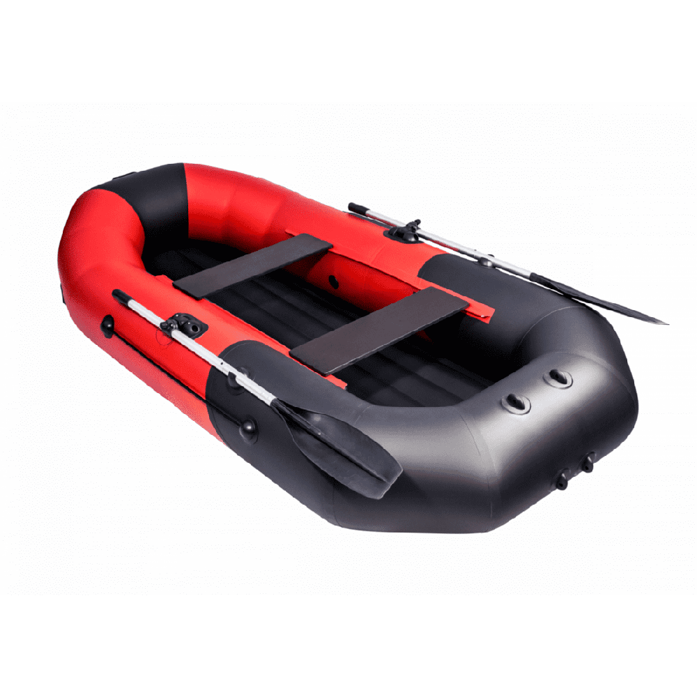 Гребная лодка ПВХ ТАЙМЕНЬ N-270 НД красно-чёрный