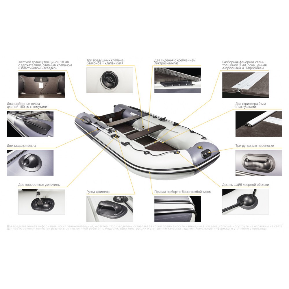 Лодка ПВХ РИВЬЕРА 2900 СК Компакт