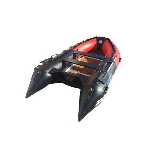 Лодка ПВХ STORMLINE Flexiteek 340 (черно-зеленая/красно-черная)