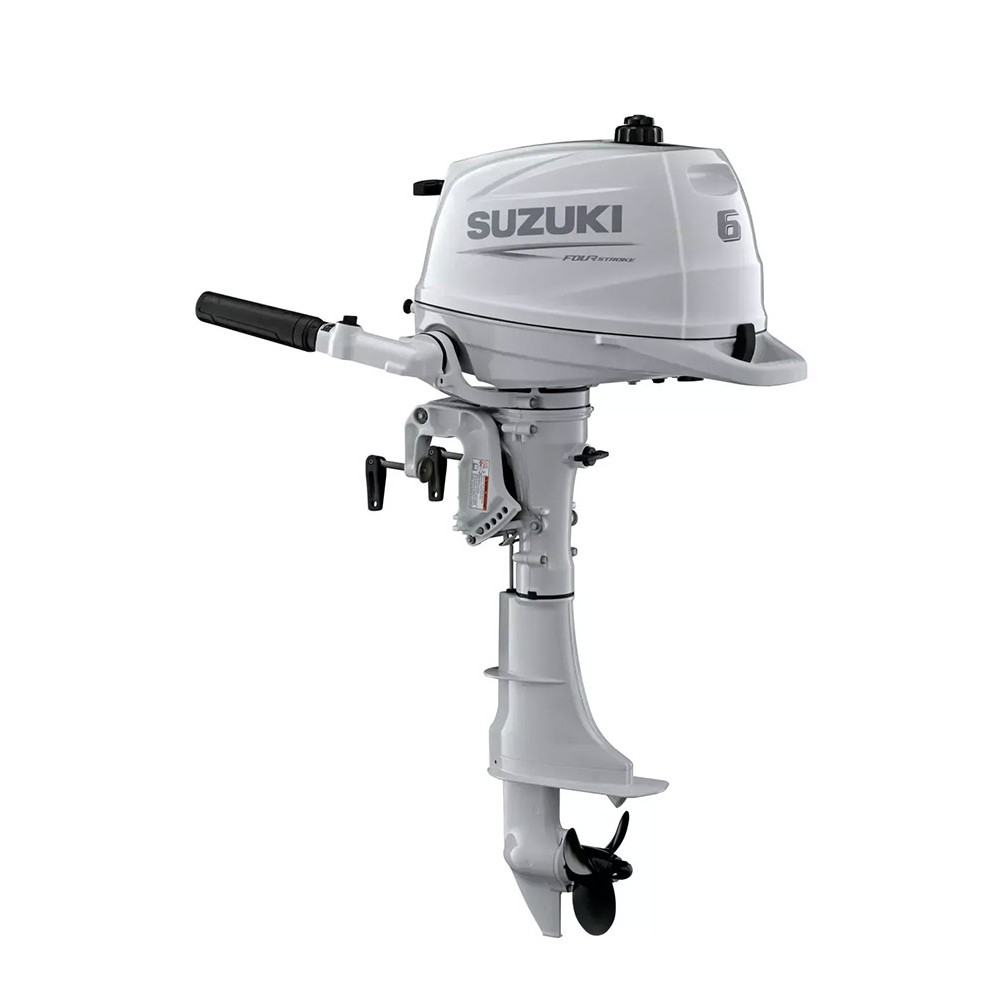 4х-тактный лодочный мотор SUZUKI DF6AS. белый