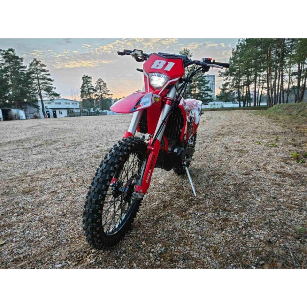 Мотоцикл кроссовый эндуро REGULMOTO Holeshot Red Edition