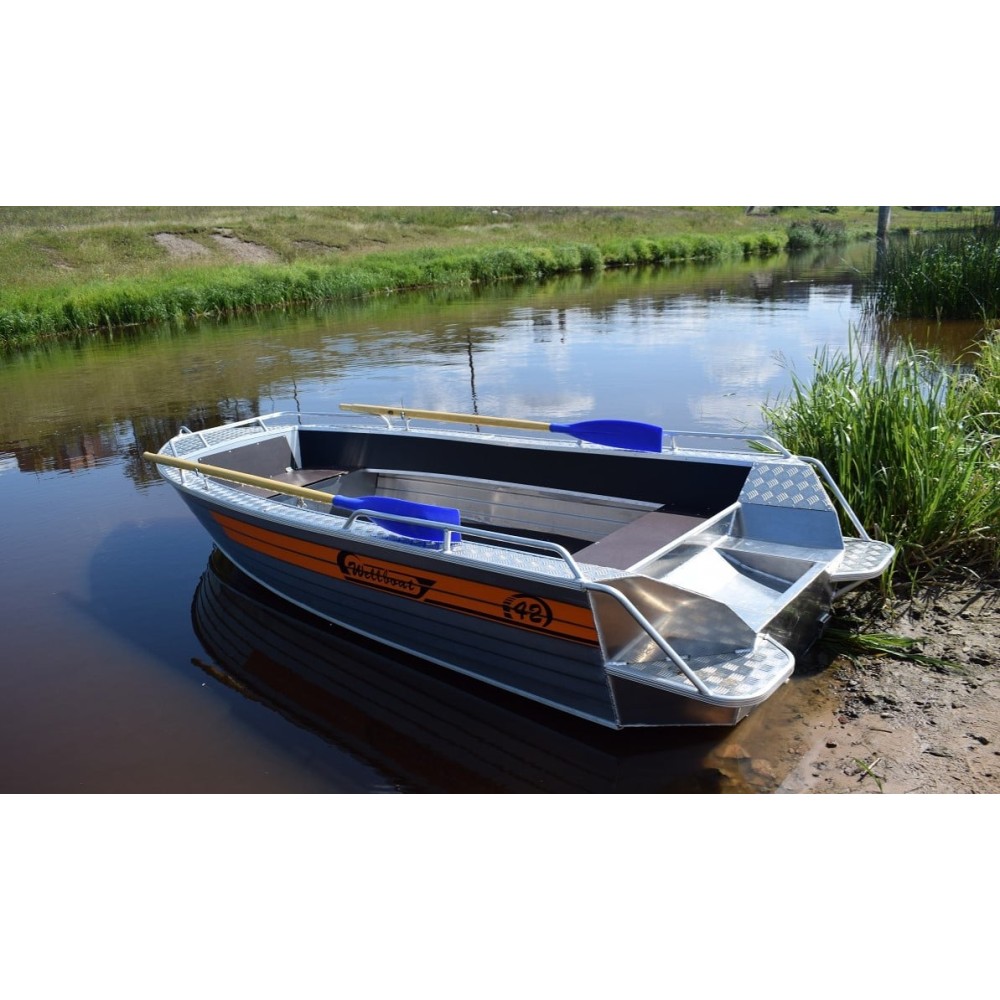 Алюминиевая лодка WELLBOAT-42
